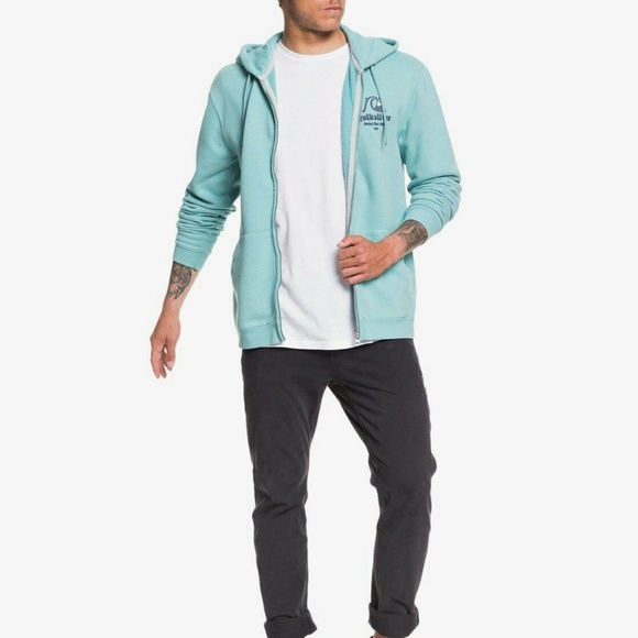 Quicksilver Sweet As Slab Full-Zip Hoodie Tiffany Surfer California - Picture 2 of 3